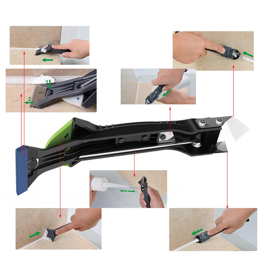 Kit d'outils pour enlever le mastic Silicone 5 en 1, moule à calfeutrage, finition lisse, outils utiles pour la maison