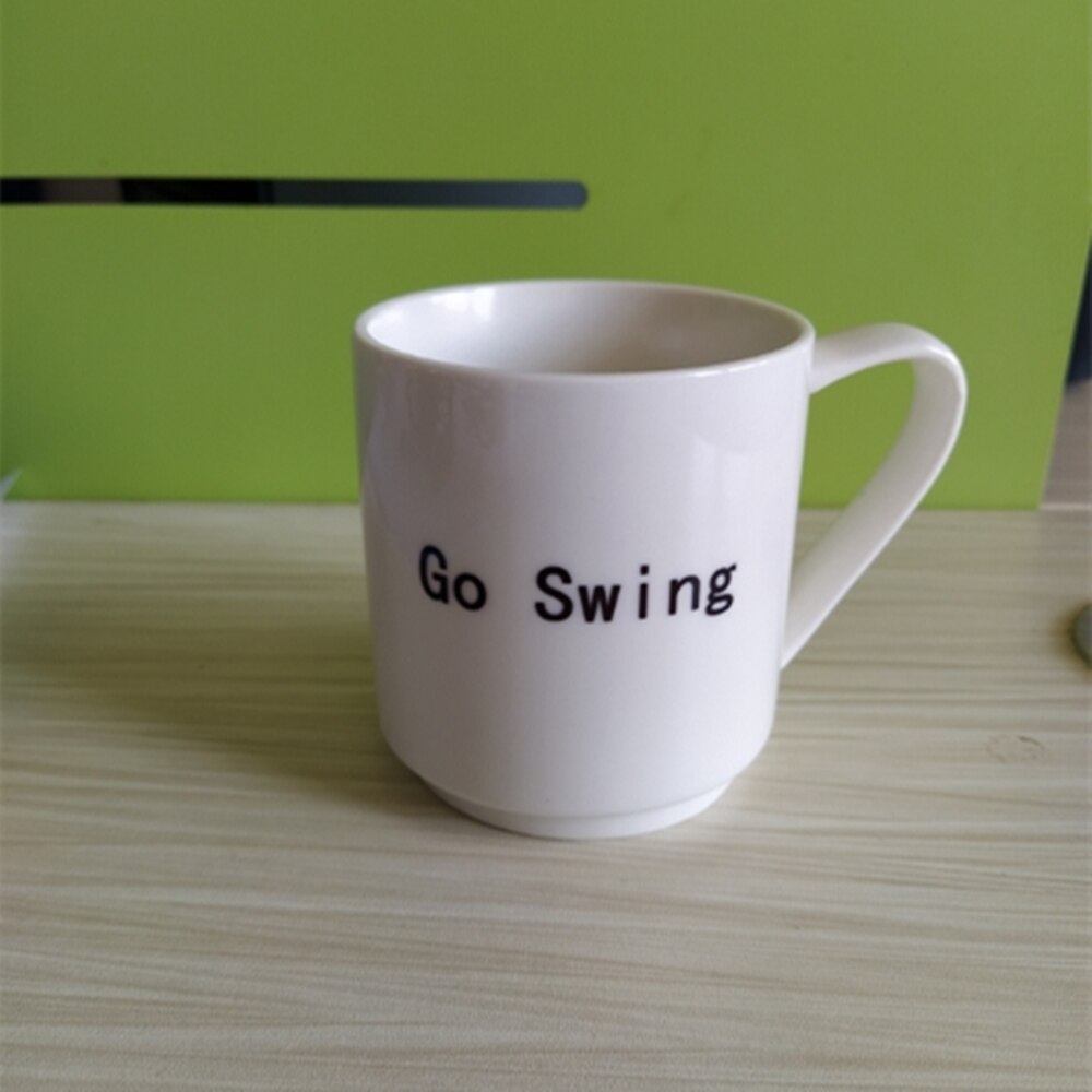 Go swing simpelt kaffekrus med låg med stor kapacitet bærbar rejsemælk kaffekop egnet til kontoret hjemme te kop: Default Title