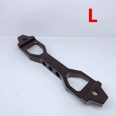 Soporte de sujeción para batería de coche, soporte de sujeción de aluminio negro/azul/rojo: Black L