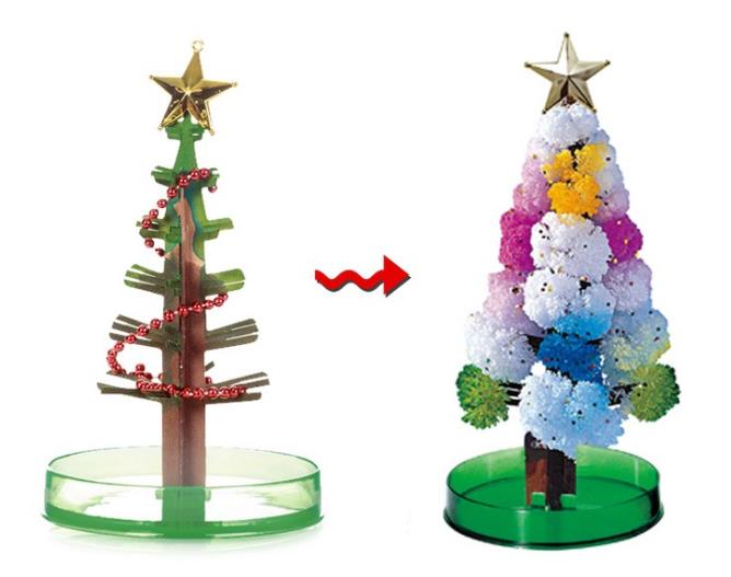 Árbol de Navidad de papel precioso, novedad, de árbol de Navidad mágico, Kits de juguete, educativos divertidos: Verde oliva