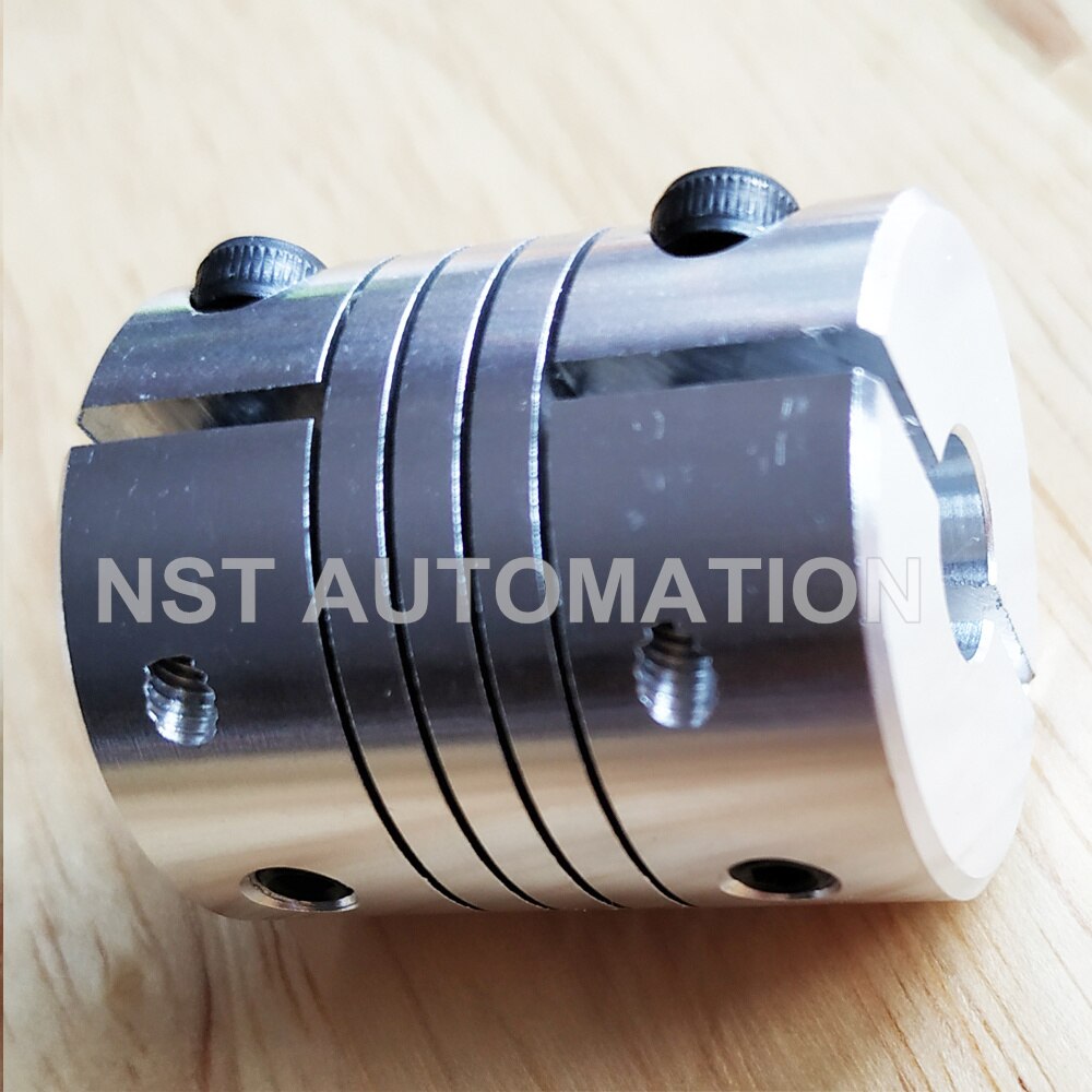 Cnc flexibele koppeling askoppeling stappenmotor connector  d25 l30 kaak aluminiumlegering