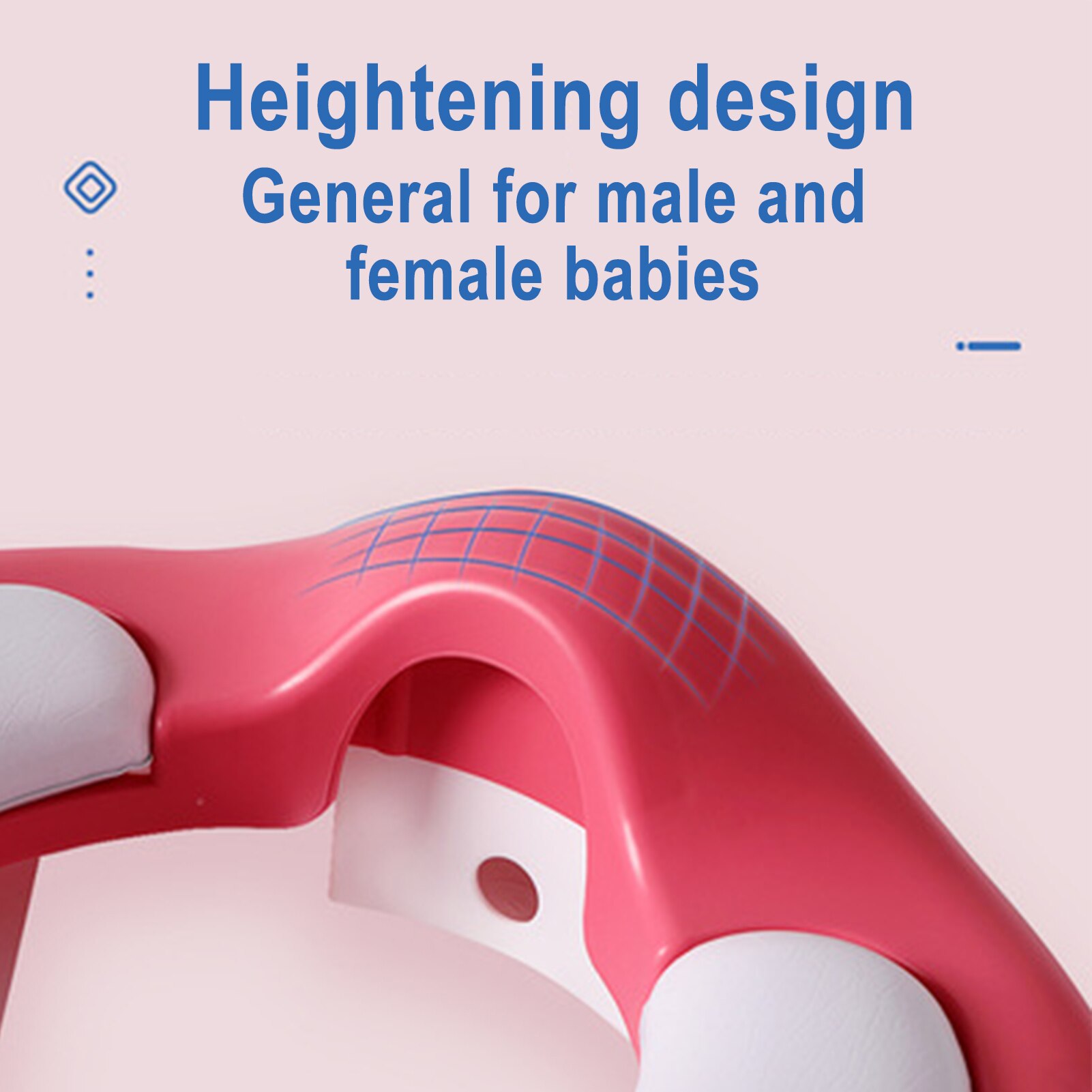 Baby Potty Training Toilet Seat Accessories Toddler Splash-Guard Toilet Kids Training Seat Double Anti-Slip Splash Guard