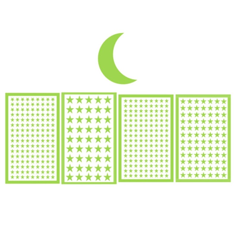 Glow In The Dark Star Wall Stickers Star Moon Luminous Kids Room Decor Wallpaper Poster Ornament