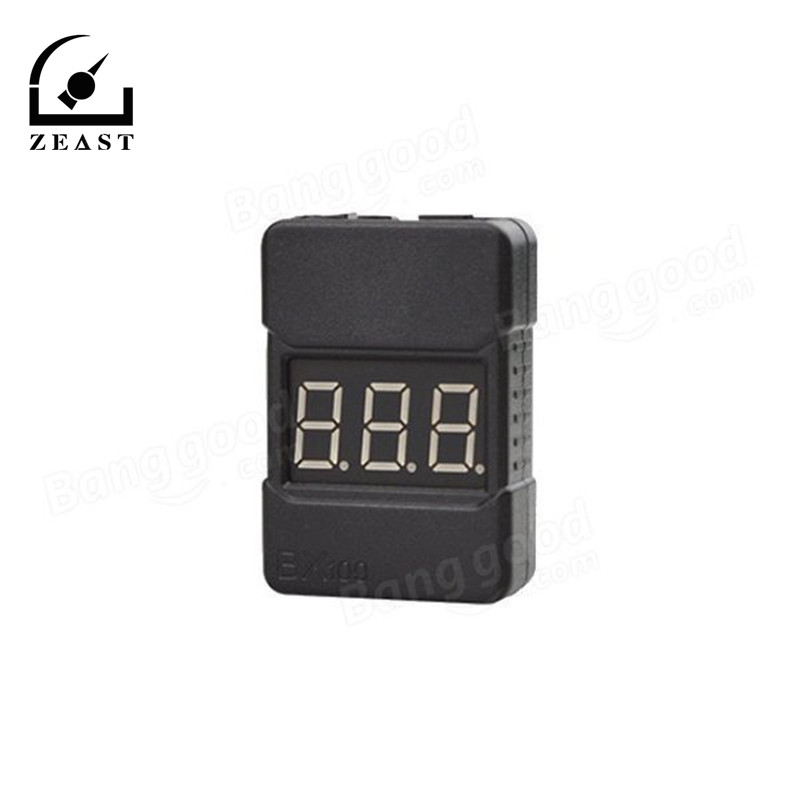 BX100 1-8S Lipo Battery Voltage Tester/Low Voltage Buzzer Alarm/Batterij Voltage Che cker met dual Speakers