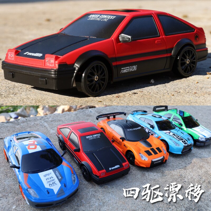 RC Drift Auto Spielzeug Leistungsstarke 4WD 2,4G Schnelle Drifter Racing Auto Fernbedienung GTR Modell AE86 F8 Fahrzeug Auto für Kinder Spielzeug