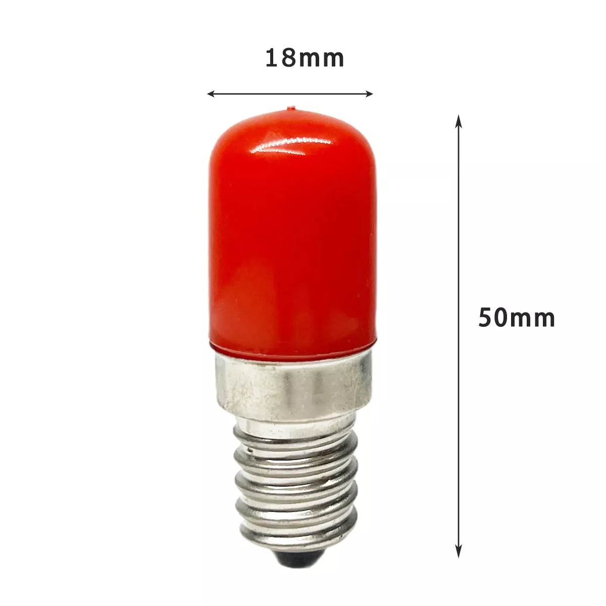 2w led-pærer til kjøleskap,  e14 e12 røde, gule, blågrønne indikatorlamper, 220v lys til kjøleskap/fryser erstatter 20w halogenpærer: Rød / 2 stk