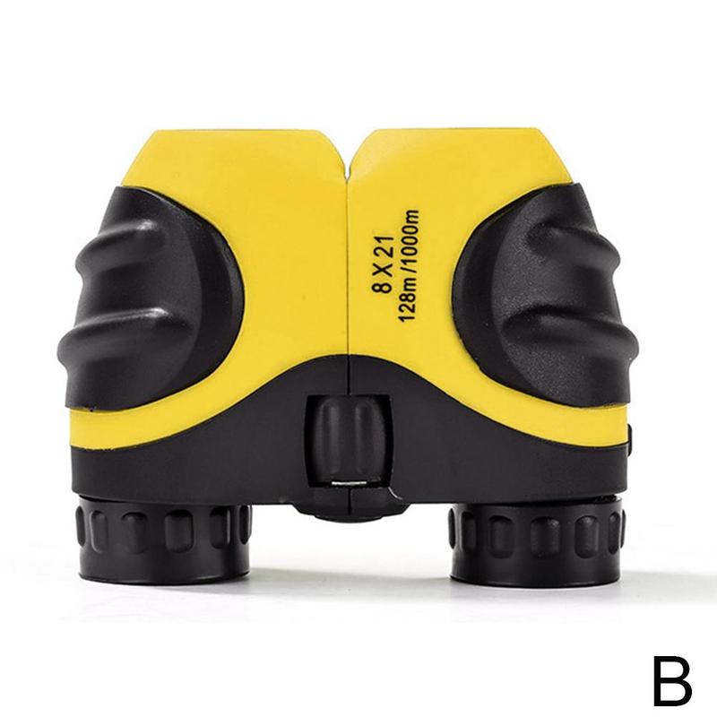 Bambini's telescopio binocolo 8x21 pieghevole mini di notte portatile ad alta potenza telescopio ad alta definizione D0O2: giallo