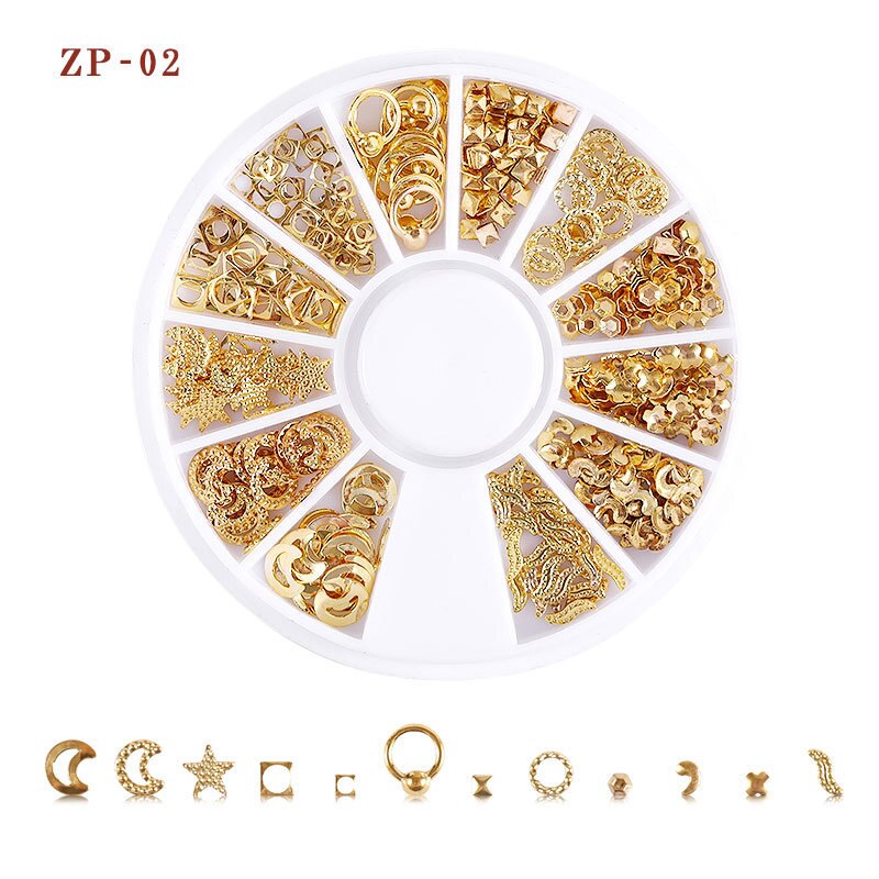 30 mønstre negle rhinestones sten ab farve rhinestone perler manicure til negle kunst dekorationer krystaller tilbehør: Zp -02