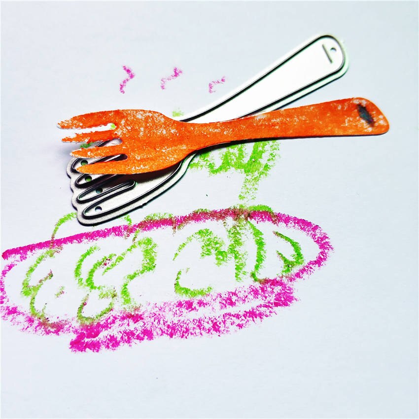 Metalen Vork Papier Stansen Sterft Voor Scrapbooking/Diy Kerst Bruiloft Halloween Pasen Kaart