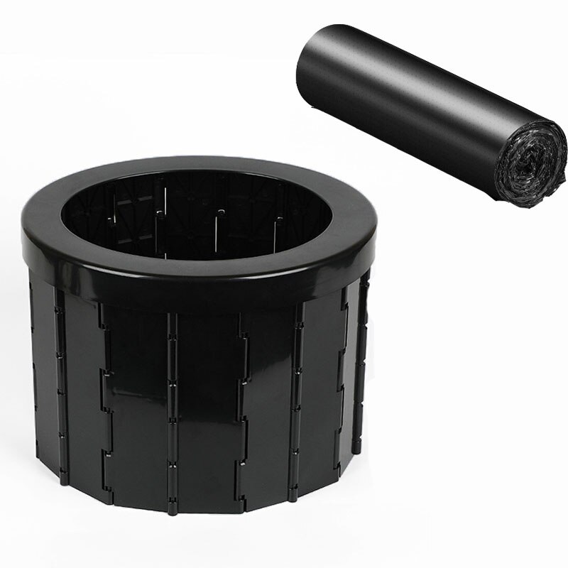 Inodoro plegable portátil para coche, inodoro de Camping, Cubo de viaje, asiento de inodoro para Camping, senderismo y viaje largo