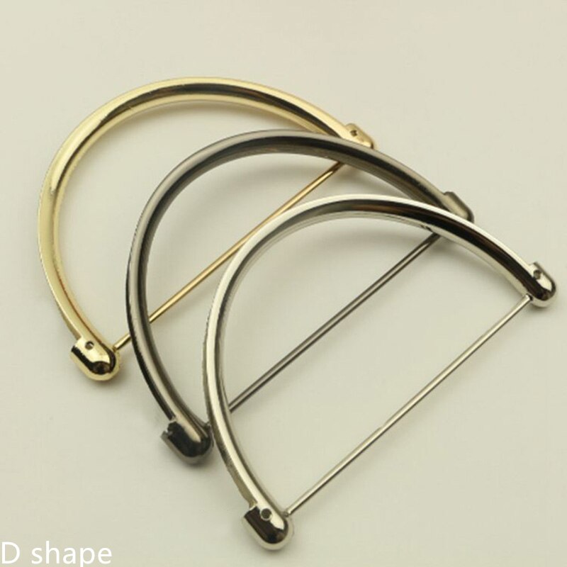 1Pcs Metal Bag Handle for Women Handbag Replacement Tote Handles D Shape Shoulder Bag Accessories