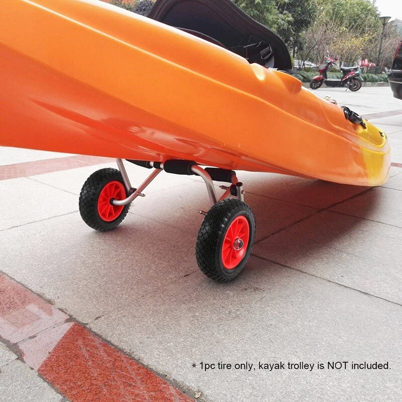 8/10 Inches Puncture-proof Kayak Trolley Tire Wheel for Kayak Canoe Trolley Cart Replacement Tire Wheel kayak accessories