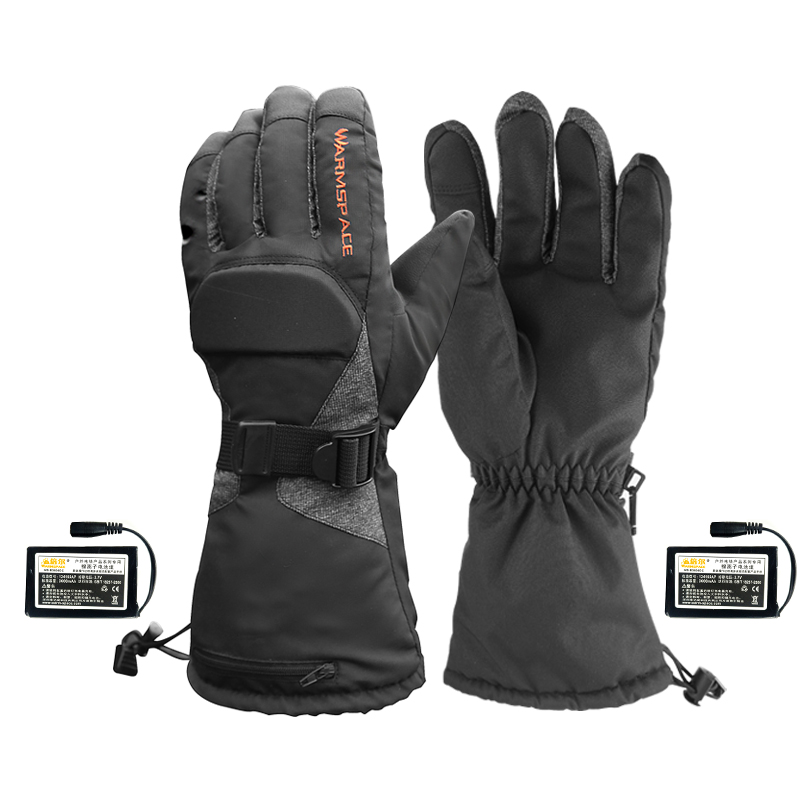 Vinter elektrisk genopladeligt batteri opvarmede handsker smart kontrol varme længere handsker udendørs vandtæt sports cykel ski handske