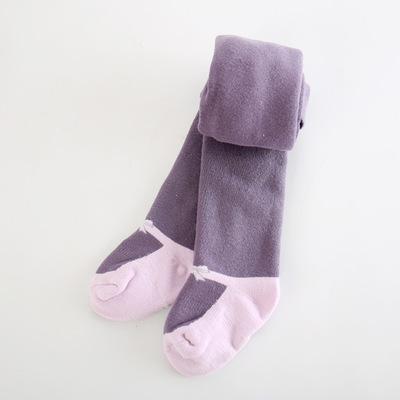 Anyongzu High baby boy girls even pantyhose Winter Combed Cotton Tights Warm Children Stretch thickening: 4 / 6M