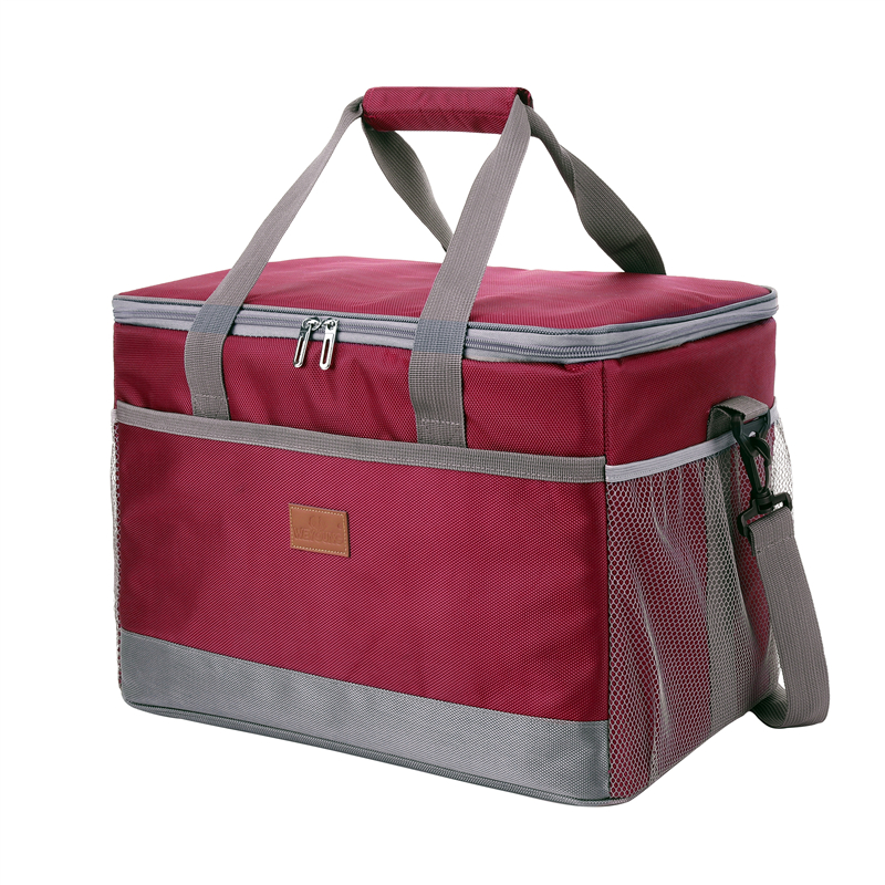 Lekvrij Rood Blauw 33L Geïsoleerde Thermische Koeler Lunch Tas Voor Outdoor Picknick Tas Auto Met Bolsa Termica Loncheras Para Mujer