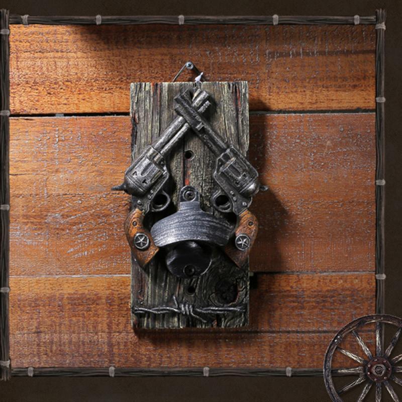 8 pouces de haut à l'ancienne bière décapsuleur western bar décoration murale décapsuleur décoration mur cintre peut opene