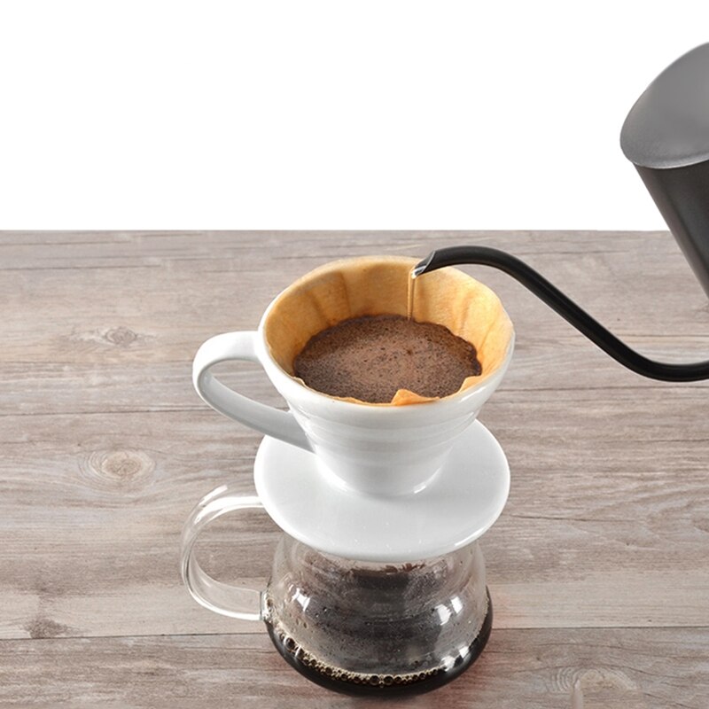 Práctica Boutique Taza de Café de Cerámica taza de café expreso Origami vasos de filtrado V60 embudo goteo filtros para tazas café Accessor