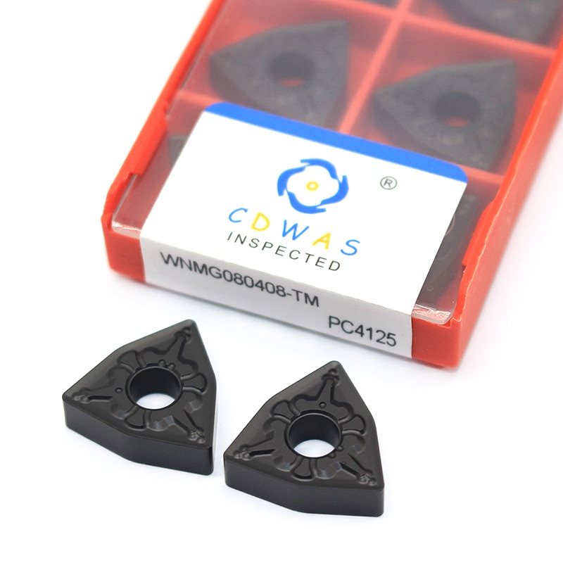 WNMG080404 WNMG080408 TM PC4125 WNMG 0804 Carbide Inserts External Turning Tool CNC Lathe Cutter Tool For Steel