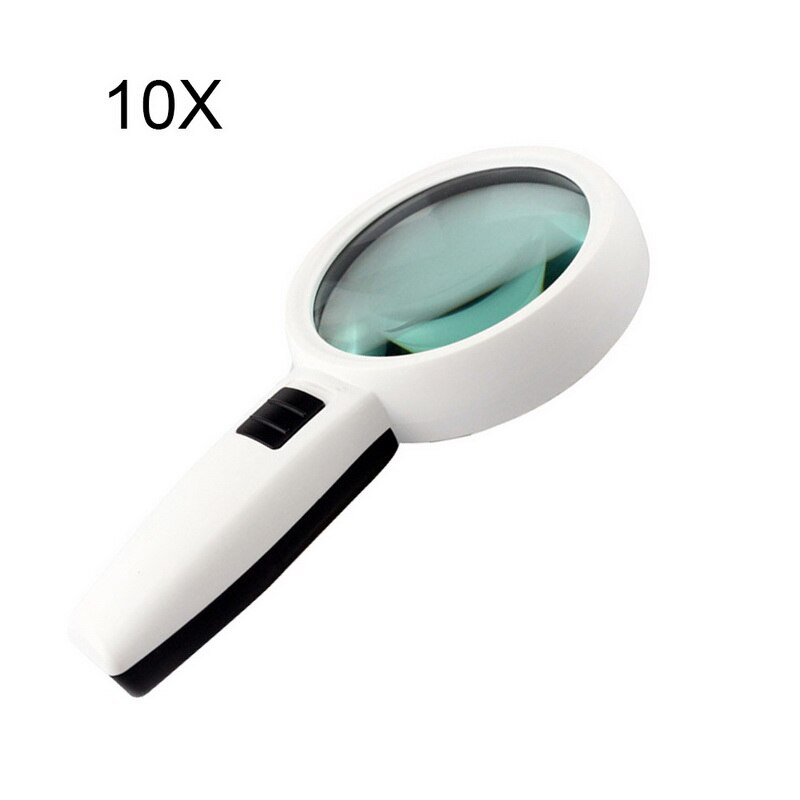Urijk 1pcs 30X 12LED Lights High Magnification Magnifying Glass Double Lens Upgraded Magnifier Lamp Magnifying Glass