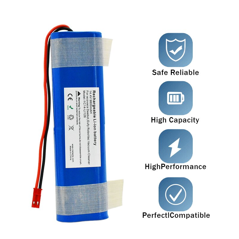 2022 Echte 14.4 V 6800Mah 18650 Lithium-Batterie F Ür Ilife V3s Pro, V50, v5s Pro, V8s, X750 Roboter-Staubsauger Batterie