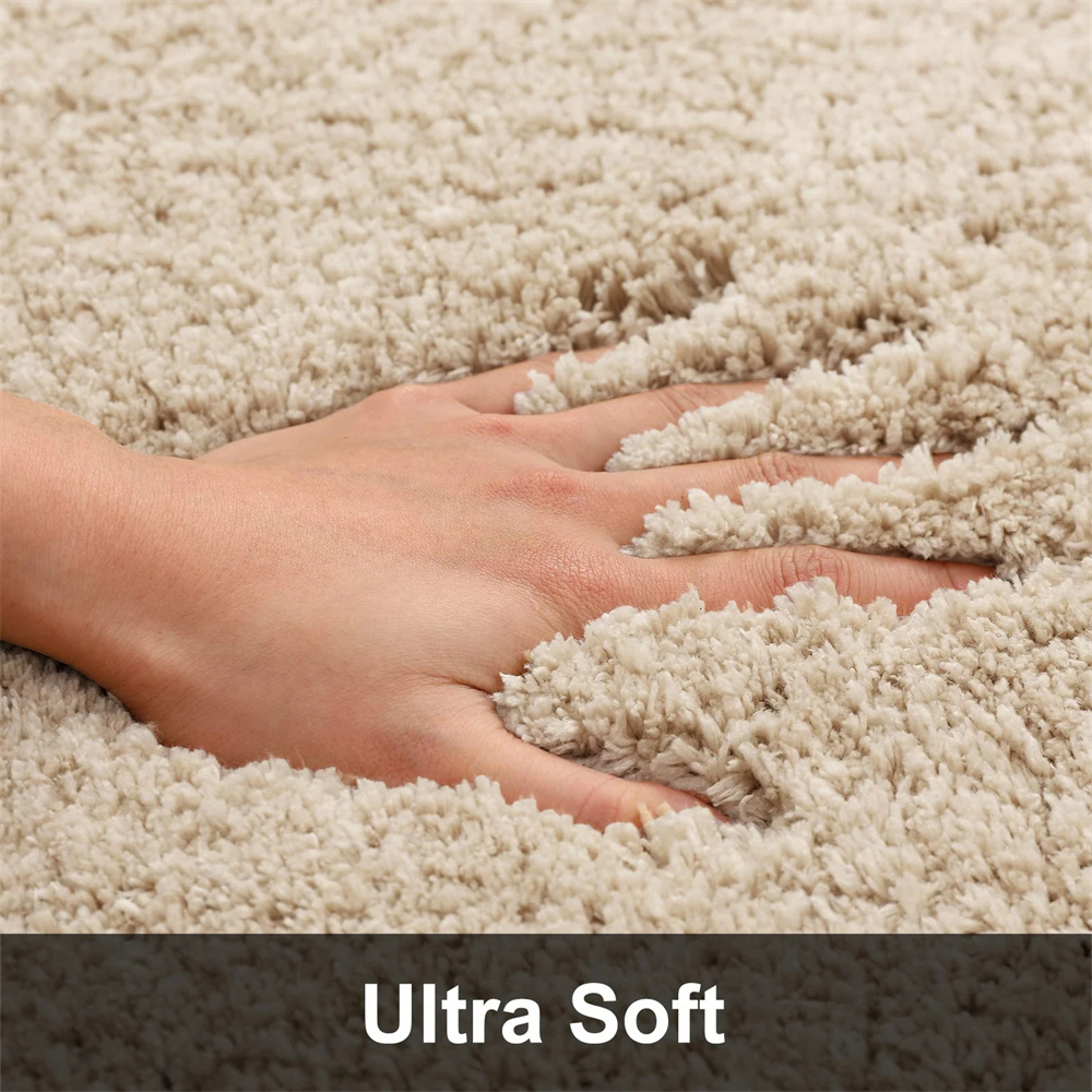 Olanly-alfombra de baño de lujo, alfombra de ducha absorbente, alfombra gruesa antideslizante para suelo de cocina, decoración suave y esponjosa para sala de estar, alfombra de felpa