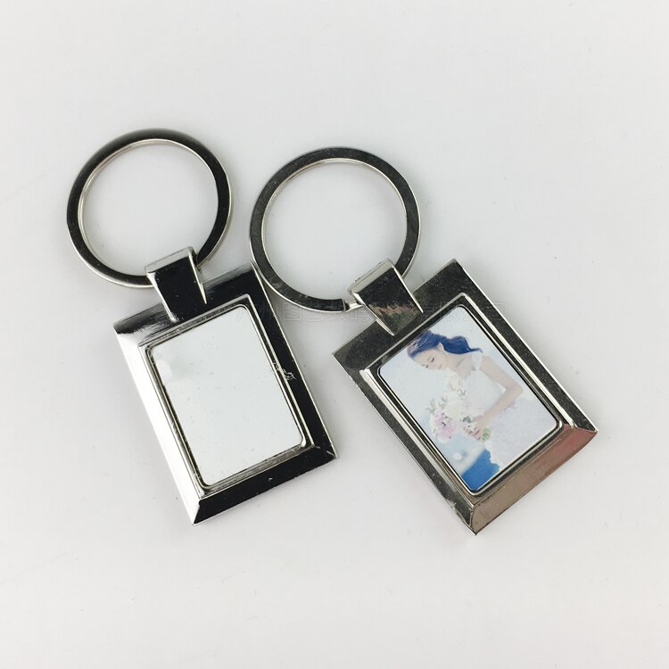 20pcs/lots Blank Metal Key Rings Key Chian DIY Printing Sublimation Ink Transfer paper Print