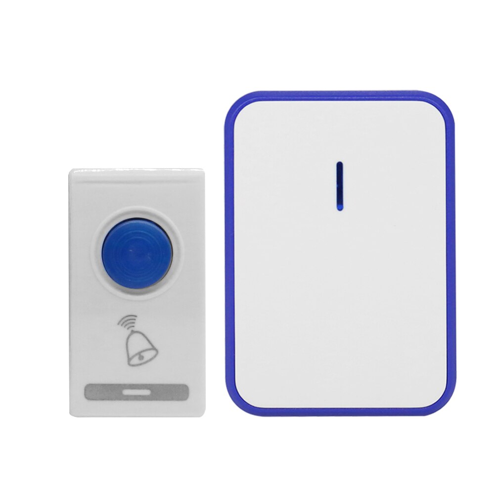Smart Wireless Doorbell 36 Tunes Chime Music Door Bell Transmitter + Receiver Remote Control Intelligent Door Ring: C