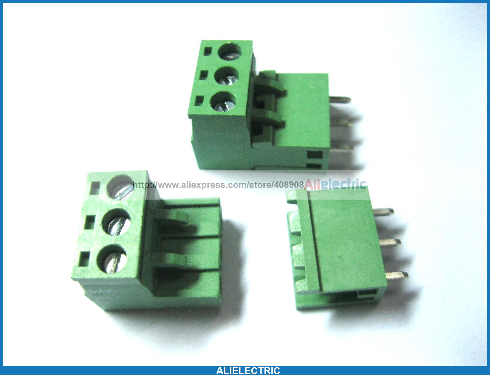 10 Stks Groen 3 Pin 5 08mm Schroef Blokaansluiting Uitbreidbare Type