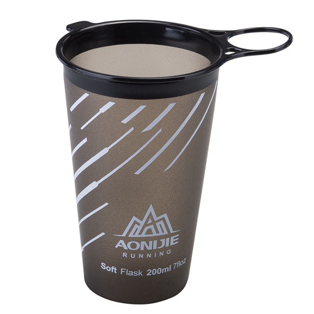 Aonijie sammenleggbar vannpose  s200 bpa gratis myk kopp 200ml utendørs sport camping maraton sykling: Ny kaffe