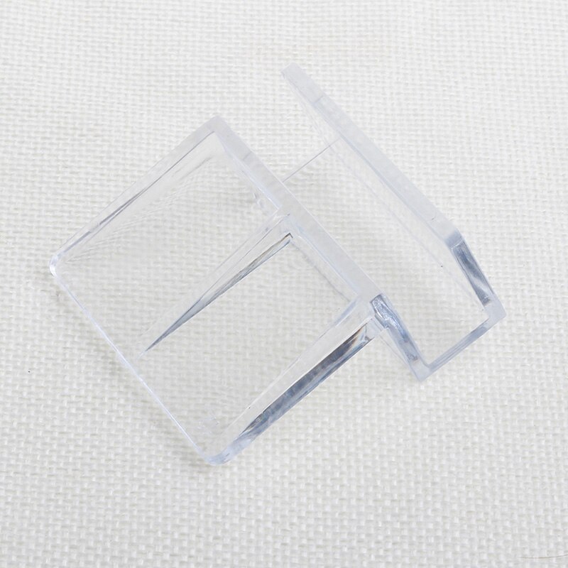 Clips acrílicos para pecera de Acuario, soporte para cubierta de vidrio, 6mm, 1 unidad
