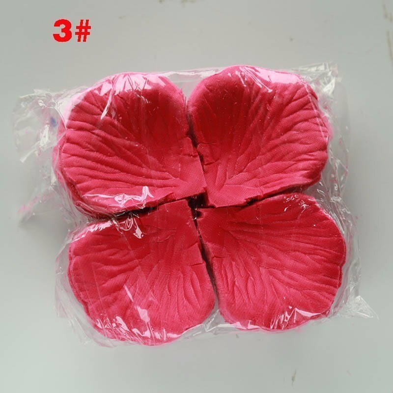 Bgw Beste 500 Stks/pak 5*5 Cm Rozenblaadjes Voor Bruiloft Decoratie, romantische Kunstmatige Rozenblaadjes Bruiloft Bloem Roos Bloem: 500Pcs C3