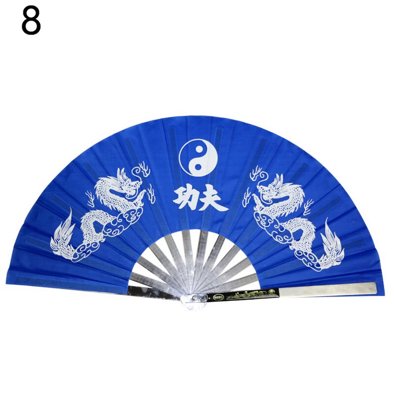 Rustfritt stål tai chi fan fitness kung fu kampsport ytelse dans fan rustfritt stål kampsport fan: 8
