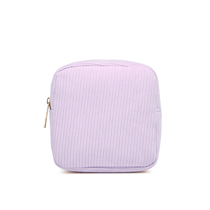 Ins Plush Mini Cosmetic Storage Pouch Women Portable Makeup Lipstick Sanitary Napkins Travel Organizer Bags Small Bag: PURPLE
