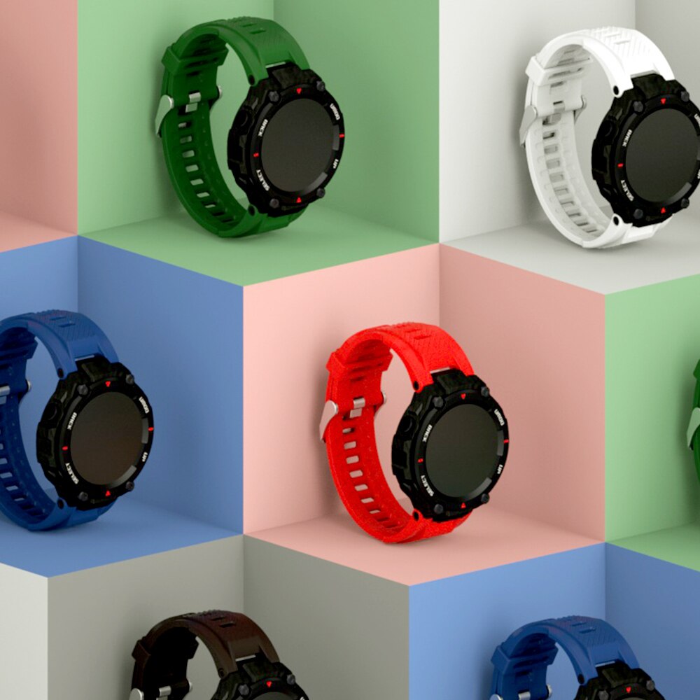 Soft Silicone Watch Band For Amazfit T-rex Smartwatch Colorful Watch Strap For Amazfit Ares