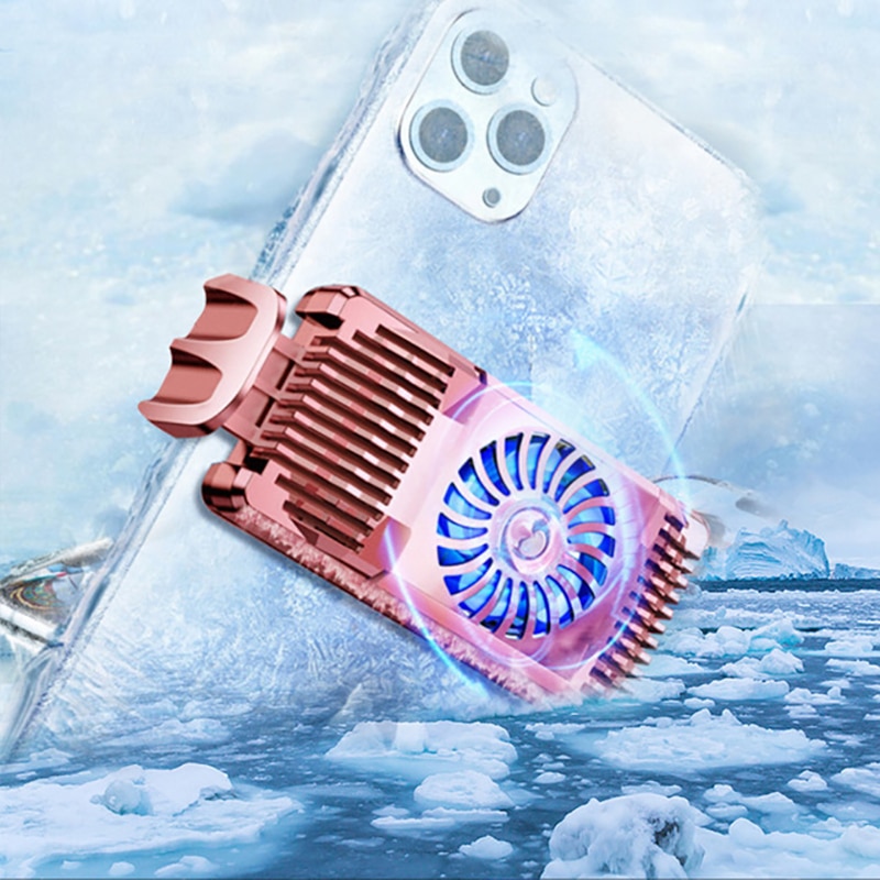 Mobile Phone Cooler Semiconductor Radiator Cooling Fan Holder Mute Stretchable