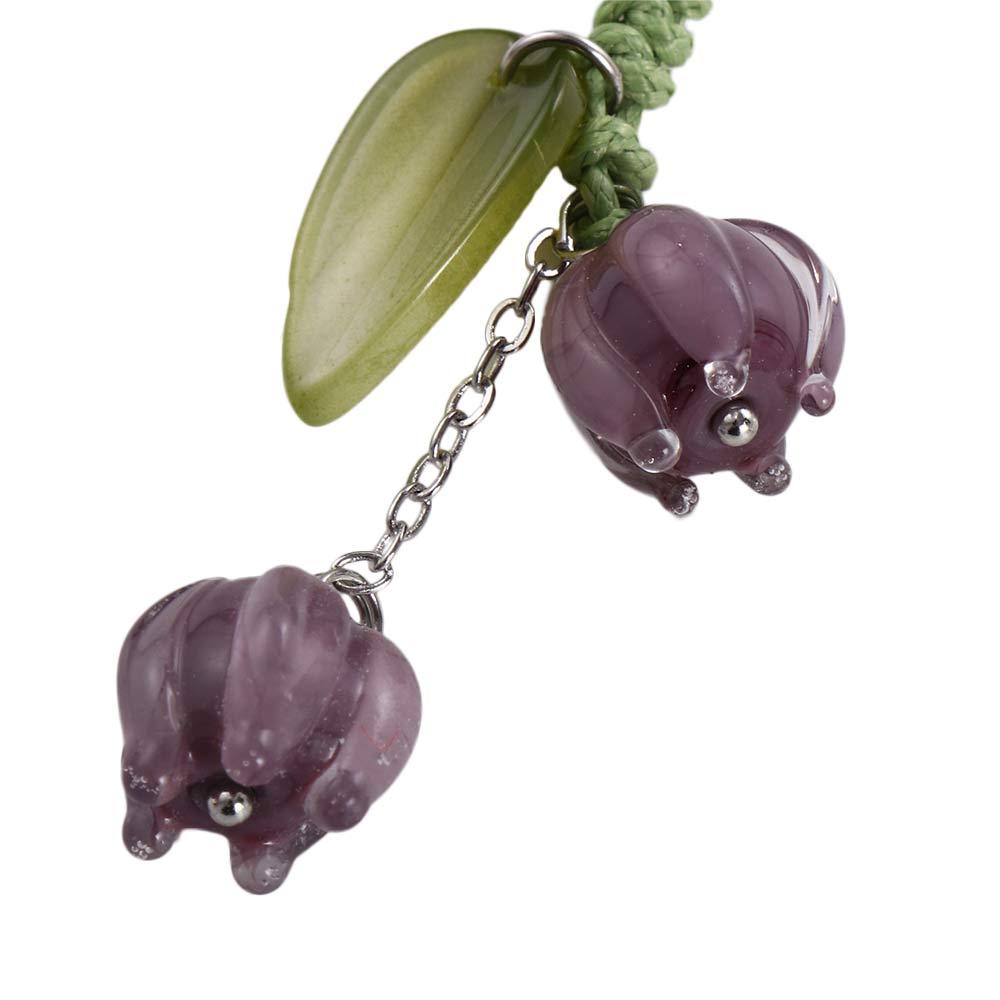 Urocze smycze kwiaty tulipanów pasek Charms do etui na telefon breloczka breloki na kluczyki do samochodu słuchawki etui powiesić