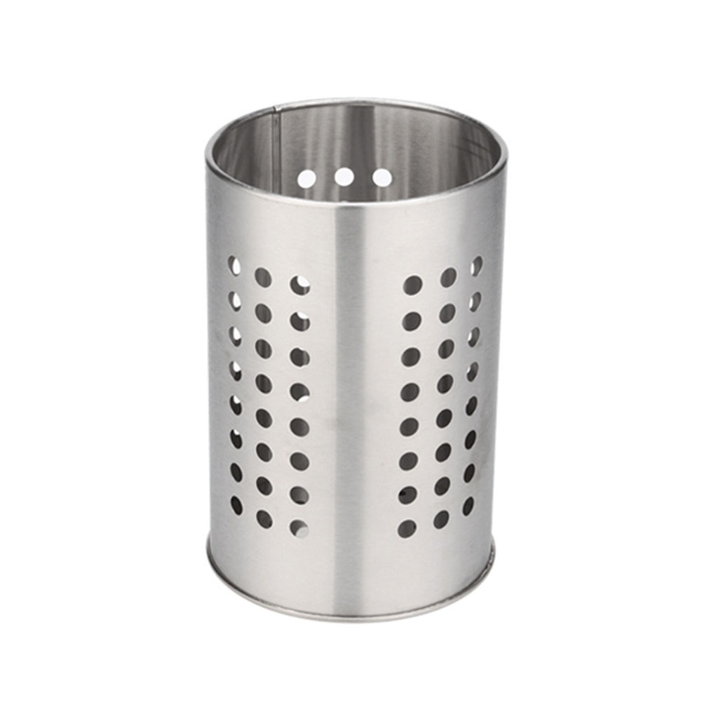 Stainless Steel Storage Boxes Rotating Kitchen Utensil Holder Spinning Stainless Steel Organizer Cooking Serving Tools Organizer