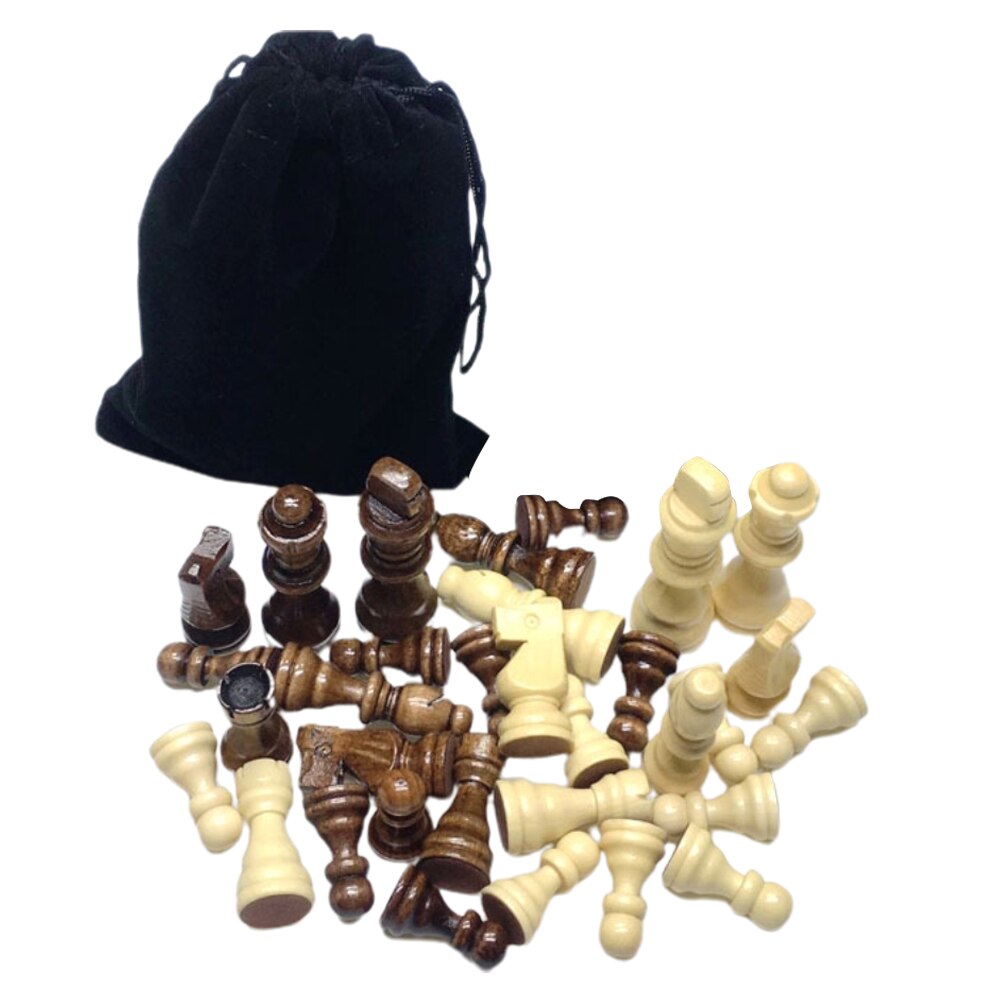 Houten Schaakstukken 32 Stukken Hout Schaakstukken Stukken 3 Inch Koning Cijfers Schaakspel Schaken Stuk Schaakbord Kinderen
