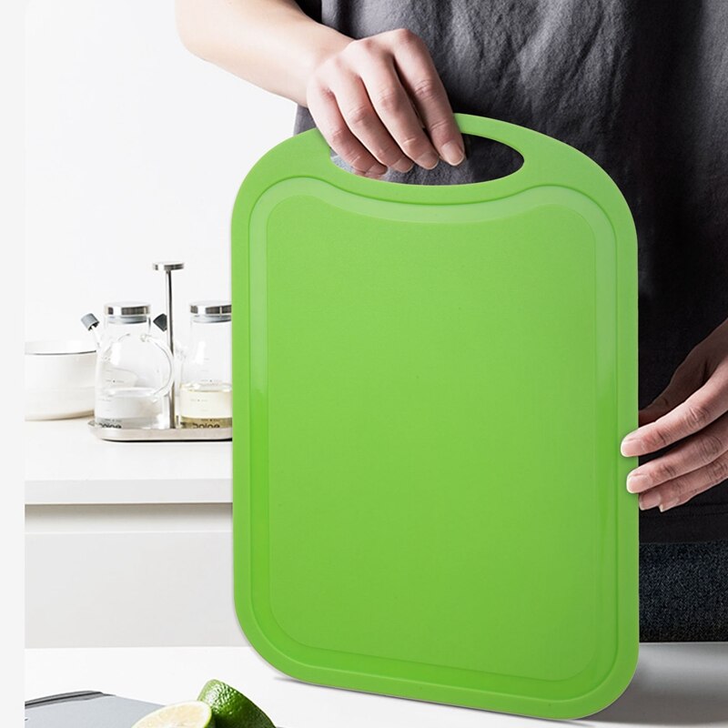 Plastic Chopping Block Meat Vegetable Cutting Board Non-Slip Anti Overflow With Hang Hole Chopping Board