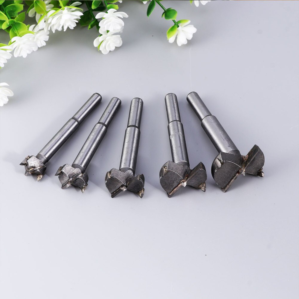 10pcs Auger Drill Bit Set Wood Cutter Hex Wrench Woodworking Hole for Power Tools 15mm 20mm 25mm 30mm 35mm 40mm 45mm 50mm 55: Default Title