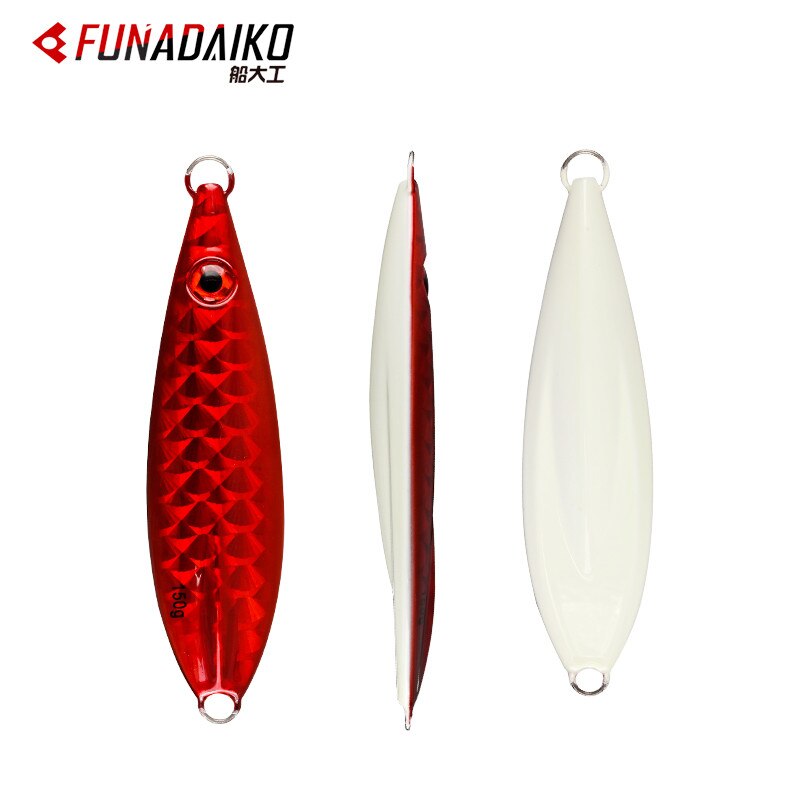 Funadaiko bly jig metal jig 150g 200g 300g 400g kunstige agn fiskeri lokke langsom jig jigning lokke langsom metal jig fiske jig