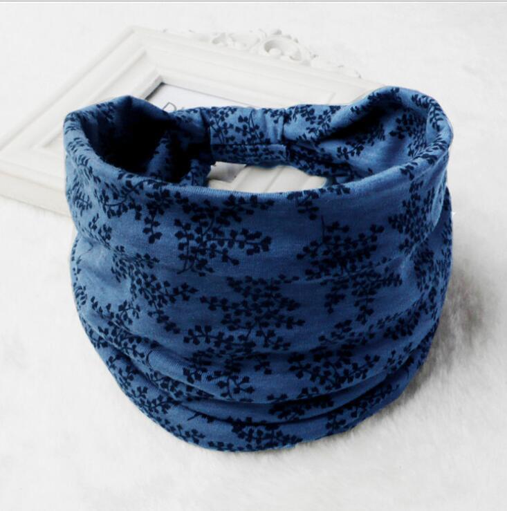 Frugtprint brede hovedbind til kvinder boho knudrede elastiske strandhårbånd til piger hårtilbehør turban bandage