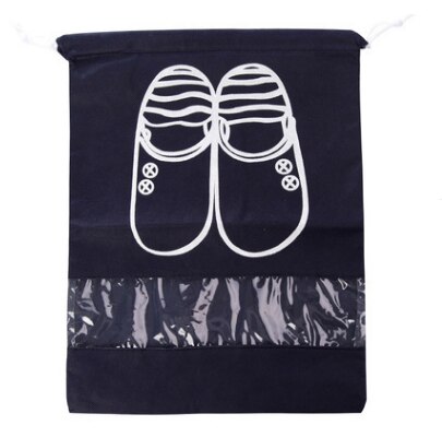 2022 Sport Fitnessstudio Tasche Wasserdichte Schuhe Tasche Tragbare Kordelzug Tasche Nicht-gewebte Organizador Fitness Gymnastik- Basketball FußBall Schuh: Tibetan Blau groß