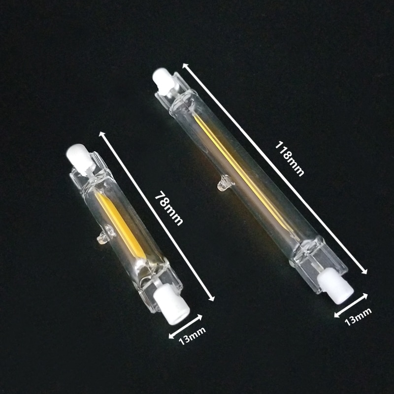 LED R7S Glazen Buis COB Lamp 78mm 4W 118mm 8W R7S Corn Lamp J78 J118 Vervangen halogeen Licht 15W 30W AC 220V 230V Lampadas