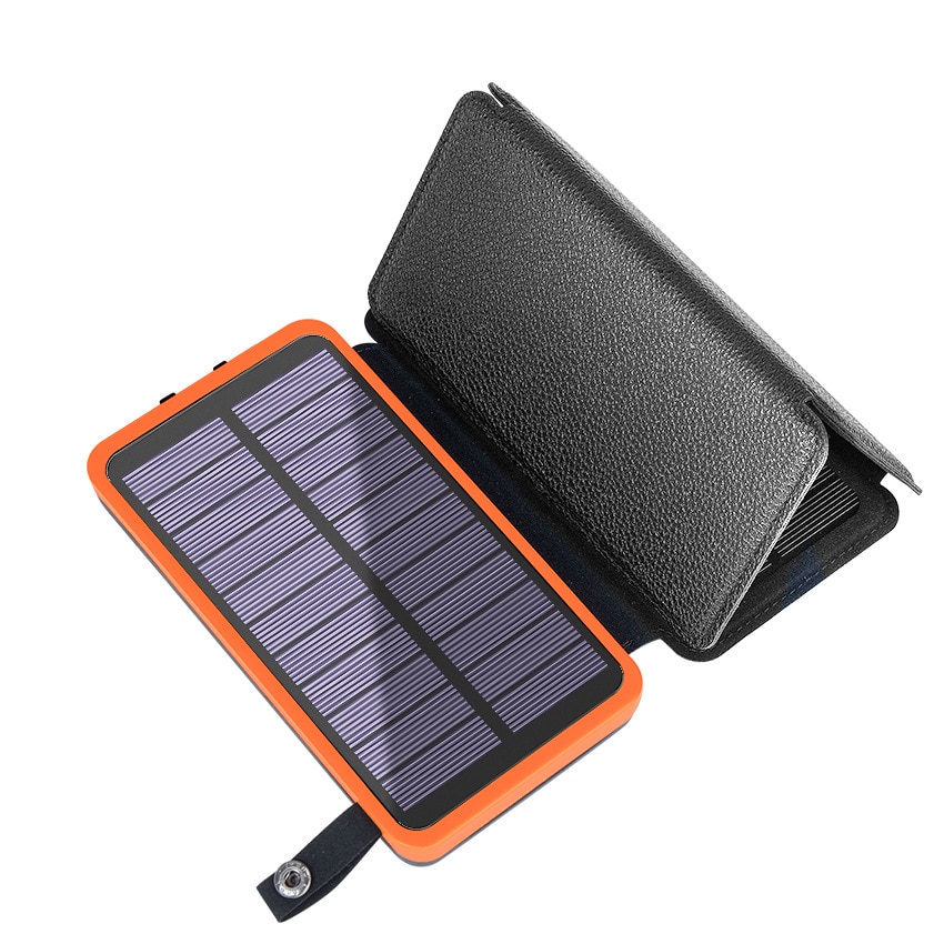 Solar Power Bank 10000Mah Waterdichte Powerbank Zaklamp Hoge Capaciteit Voor Outdoor Activiteiten Voor Iphone 11 Xr Xiaomi Poverbank