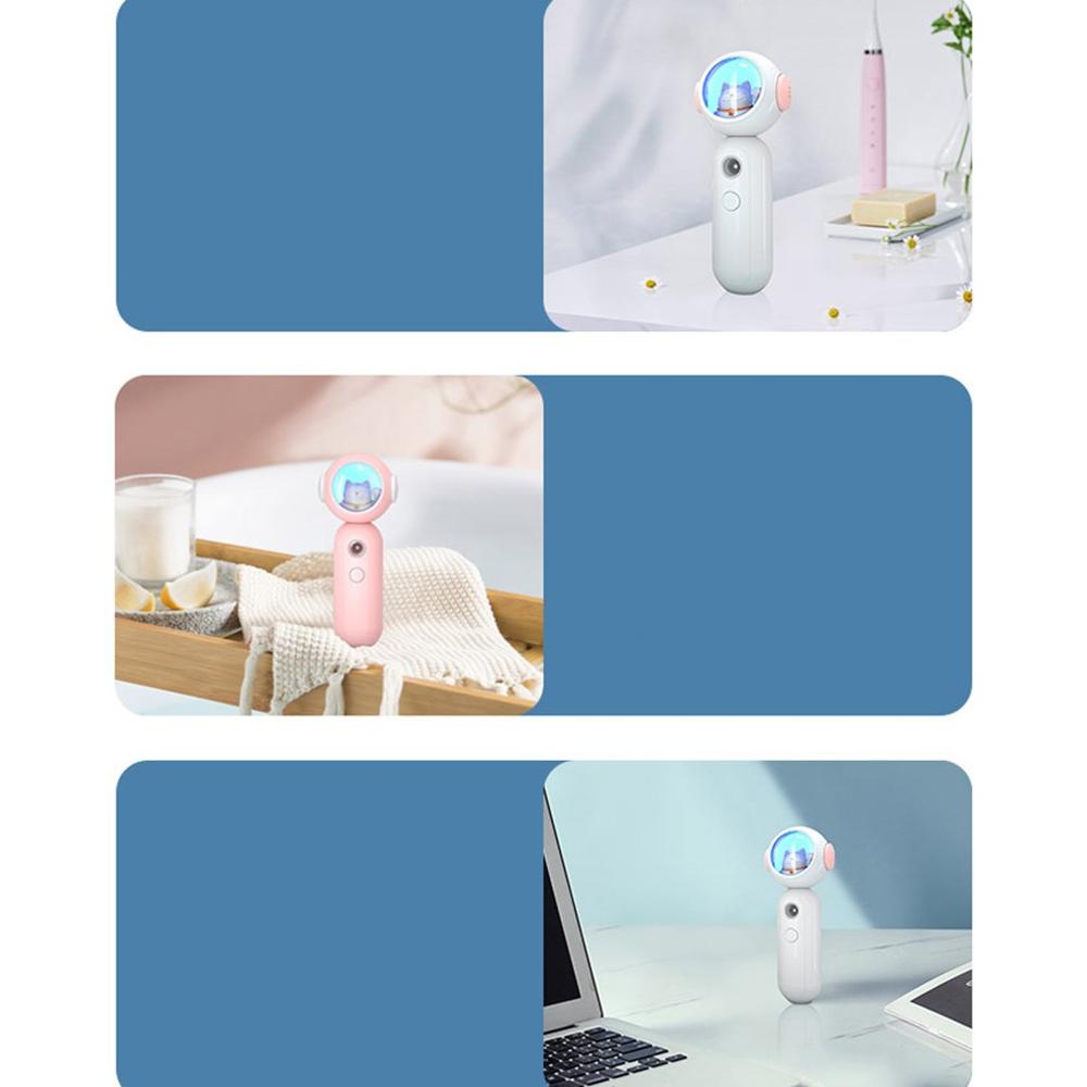 Draagbare Lucky Cat Vochtmeter Luchtbevochtiger Mechanische Nano Ionische Gezicht Hydraterende Ultrasound Thuisgebruik
