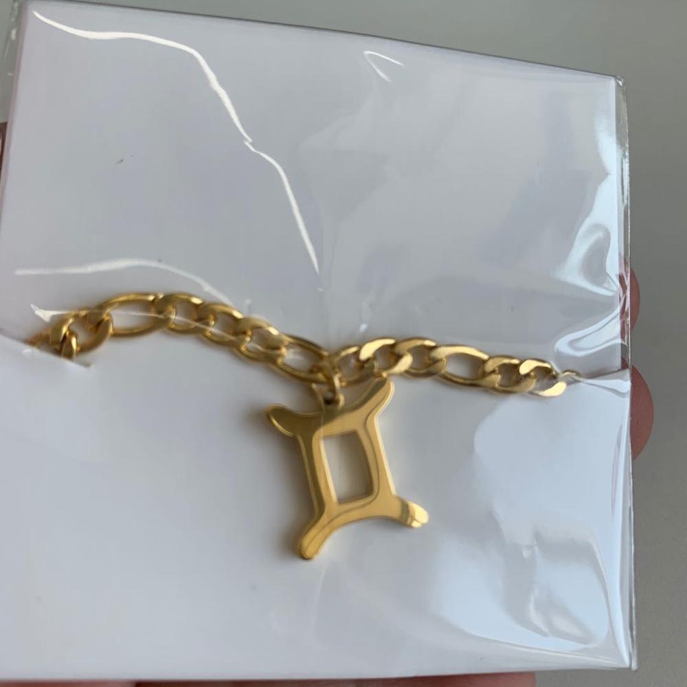 Sternzeichen Knöchel für Frauen Gold Sternzeichen Edelstahl Fußkettchen Armbinde Frauen Boho Schmuck Horoskop Sternzeichen Fußkettchen BFF