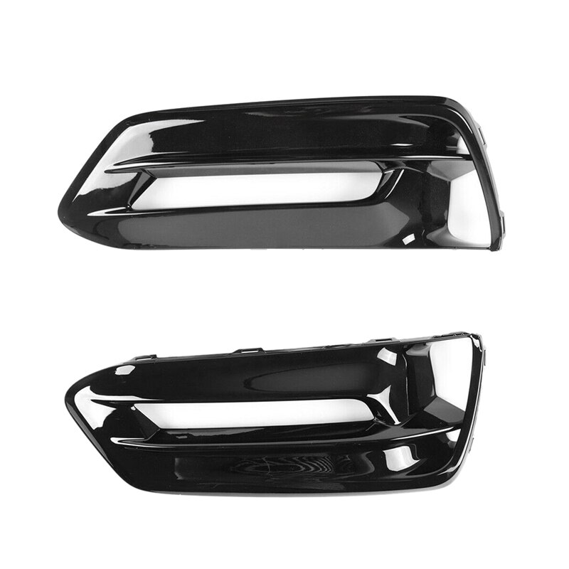 Para Honda Accord parachoques delantero negro brillante DRL faro antiniebla cubierta biseles Assy