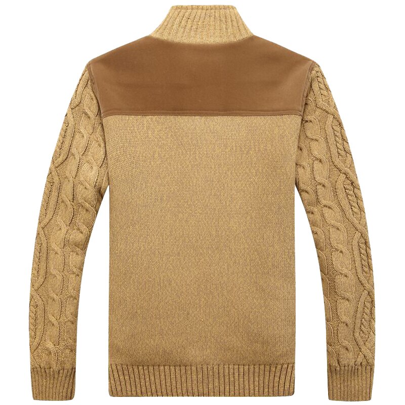 Mountainskin heren dikke truien winter herfst heren trui jas fluwelen warme cardigan jas heren merk kleding  sa859