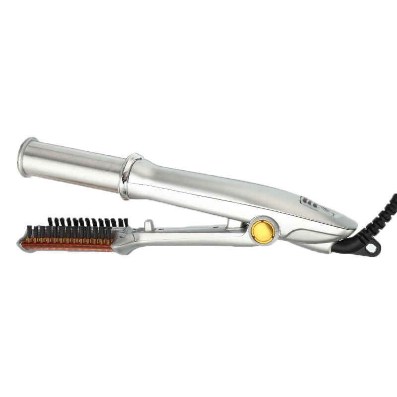 Professionele Haar Stijltang Krultang Stijltang/Krultang Styler 2 In 1 Multi Hair Styling Tool Flat Iron Met borstel: UK